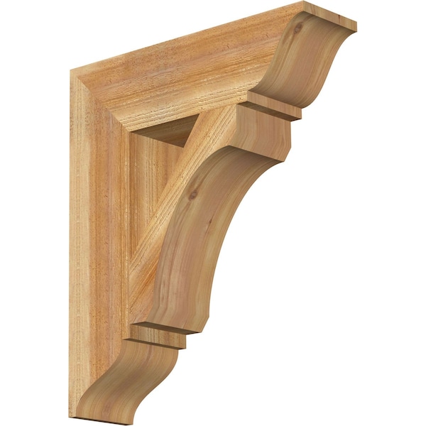 Ekena Millwork Legacy Traditional Rough Sawn Bracket, Western Red Cedar, 6"W x 22"D x 26"H BKT06X22X26LEC01RWR - main